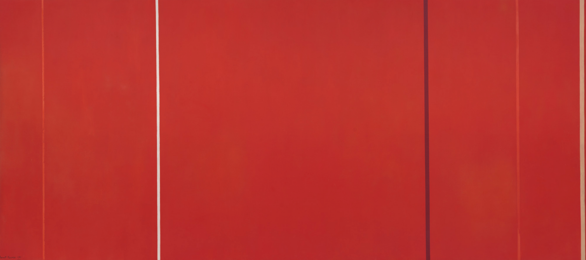 NEWMAN ニューマン　リレー式　赤　セルロイド Barnett Newman. Vir Heroicus Sublimus. 1950-51 | MoMA